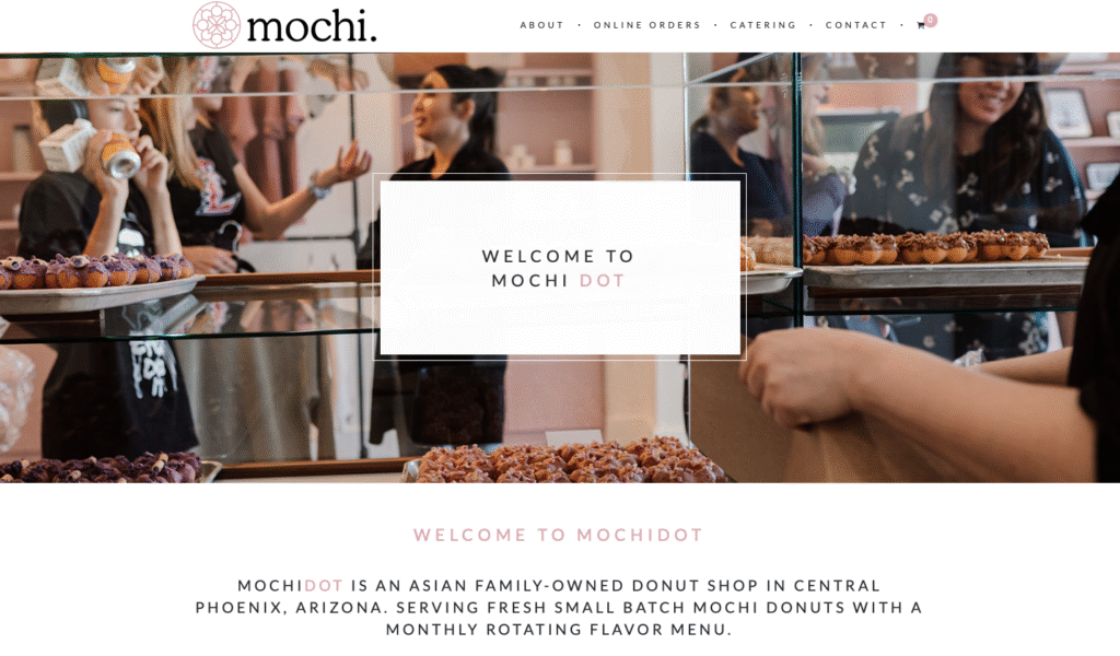 MochiDot WooCommerce ordering website project screenshot